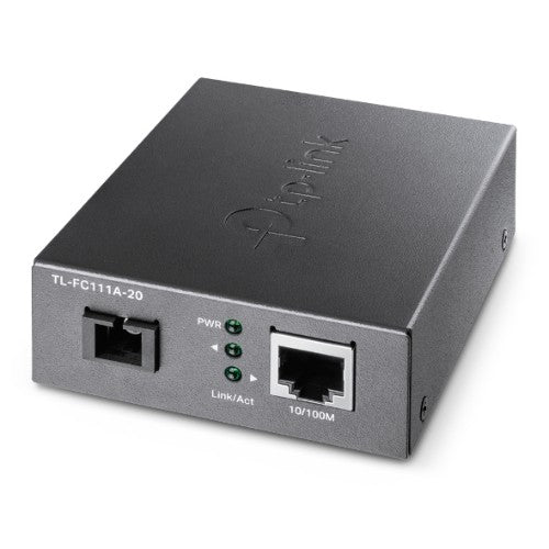 TP-Link TL-FC111A-20 network media converter 100 Mbit/s Single-mode Black