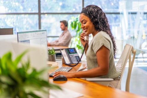 HP Poly Edge E450 IP Phone and PoE-enabled GSA/TAA