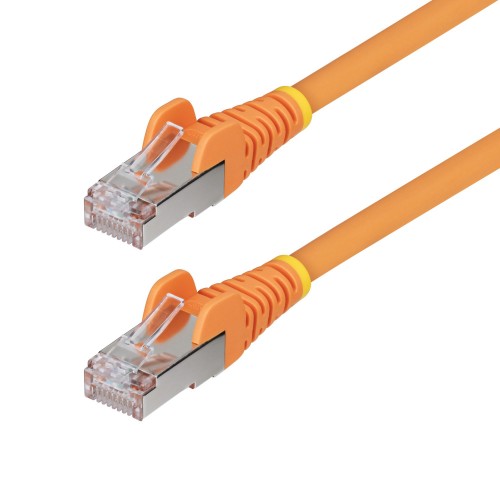 StarTech.com NLOR-2F-CAT6A-PATCH networking cable Orange 23.6" (0.6 m) S/FTP (S-STP) Round