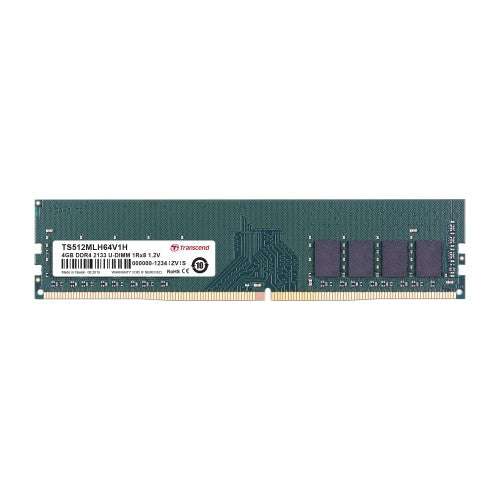 Transcend TS512MLH64V1H memory module 4 GB 1 x 8 GB DDR4 288-pin DIMM