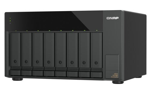 QNAP TL-D810TC4-US disk array 0 TB Desktop Black