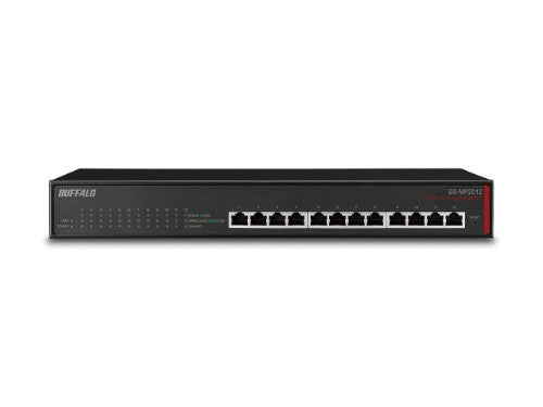 Buffalo BS-MP2012 network switch Managed L2 10G Ethernet (100/1000/10000) 19U Black