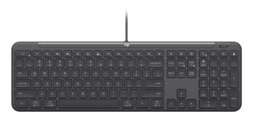 Logitech Signature Slim Wired Combo MK625 for Business keyboard Mouse included Home/Office USB QWERTY US English Graphite