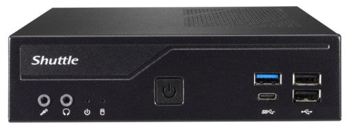 Shuttle DH610S PC/workstation barebone Slim PC Black Intel H610