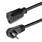 StarTech.com PAC101R1 power cable Black 11.8" (0.3 m) NEMA 5-15P NEMA 5-15R