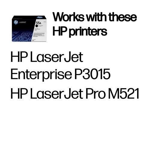 CE255A (55A) Toner black, 6K pages