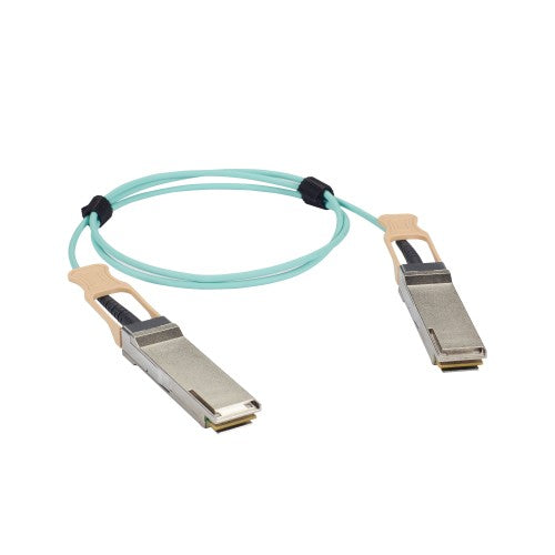 Black Box QSFP-100G-AOC15M-BB InfiniBand/fibre optic cable 590.6" (15 m) QSFP28 Aqua color