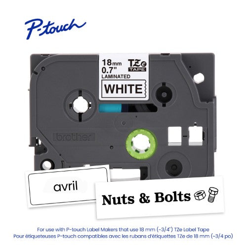 Brother TZe-241G label-making tape Black on white