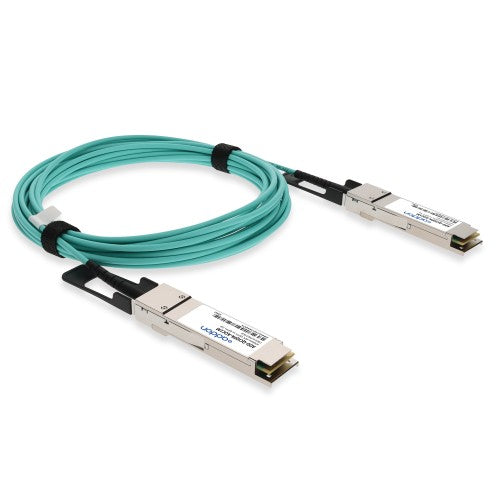 AddOn Networks ADD-QCIQPA-AOC1M InfiniBand/fibre optic cable 39.4" (1 m) QSFP+ AOC Aqua color