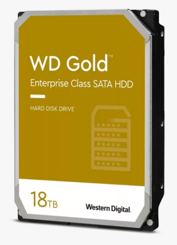 Western Digital Gold internal hard drive 18 TB 7200 RPM 512 MB 3.5" Serial ATA