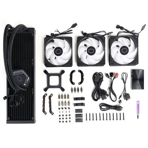 Cooler Master MasterLiquid 360 ATMOS Processor Liquid cooling kit 4.72" (12 cm) Black