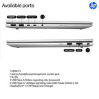 HP ProBook 4 G1iR 14 Intel Core Ultra 7 255U Laptop 14" WUXGA 16 GB DDR5-SDRAM 512 GB SSD Wi-Fi 6E (802.11ax) Windows 11 Pro Silver