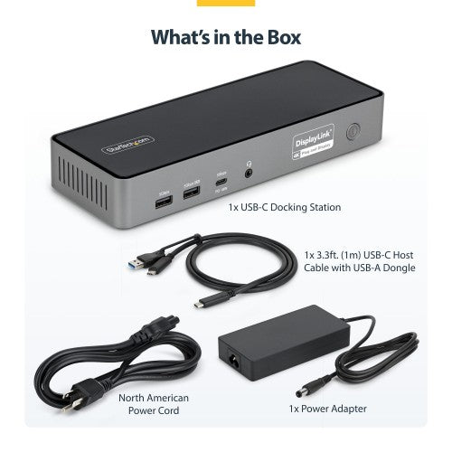 StarTech.com DK30C2DPEPRN laptop dock/port replicator Wired USB 3.2 Gen 2 (3.1 Gen 2) Type-C Gray
