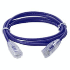 AddOn Networks ADD-5FSLCAT6A-PE networking cable Purple 59.8" (1.52 m) Cat6a U/UTP (UTP) Round