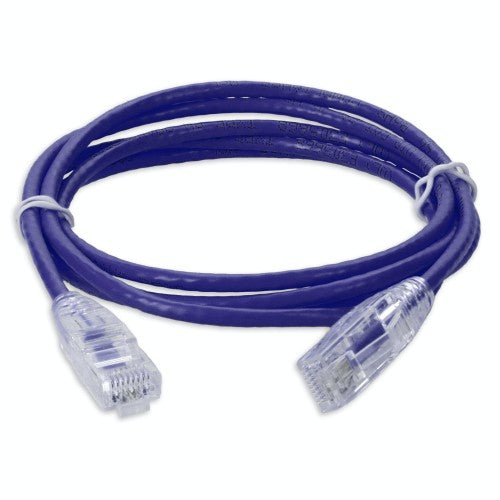 AddOn Networks ADD-5FSLCAT6A-PE networking cable Purple 59.8" (1.52 m) Cat6a U/UTP (UTP) Round