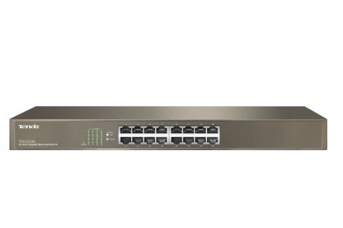 Tenda TEG1016G network switch Unmanaged Gigabit Ethernet (10/100/1000) 1U Blue