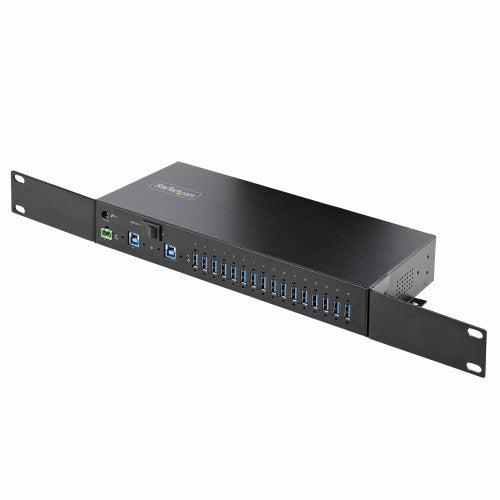 StarTech.com S5G16AINDS-USB-A-HUB interface hub 2 x USB 3.2 Gen 1 (3.1 Gen 1) Type-B 5000 Mbit/s Black
