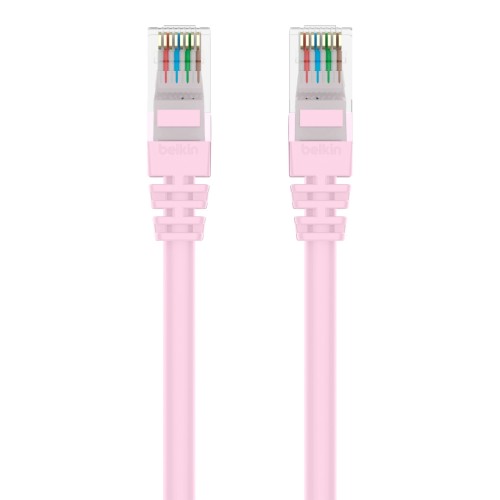 Belkin A3L980-02-PNK-S networking cable Pink 23.6" (0.6 m) Cat6 U/UTP (UTP)