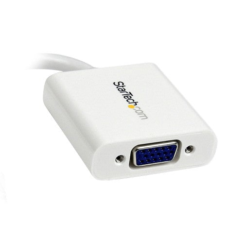 StarTech.com MDP2VGAW video cable adapter 5.12" (0.13 m) Mini DisplayPort VGA (D-Sub) White