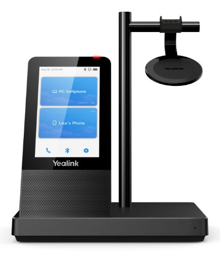 Yealink WH66 Dual UC Headset Wireless Head-band Office/Call center USB Type-A Bluetooth Charging stand Black
