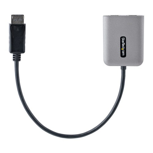 StarTech.com MST14DP122HD video cable adapter 11.8" (0.3 m) DisplayPort 2 x HDMI Black, Gray