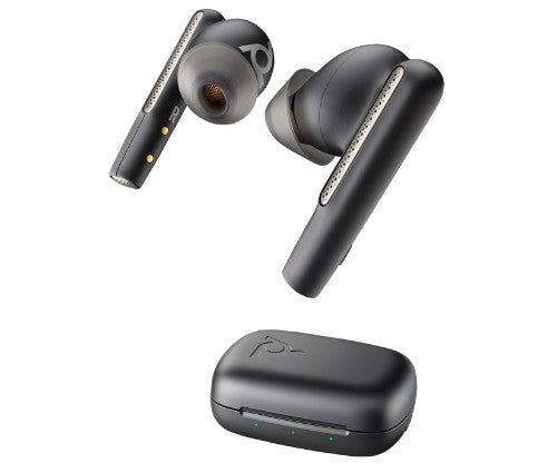 Poly Voyager Free 60 Carbon Black Earbuds +Basic Charge Case