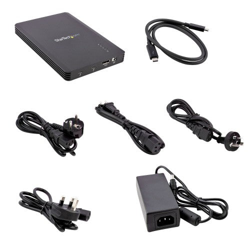 StarTech.com M2E4BTB3 storage drive enclosure SSD enclosure Black M.2