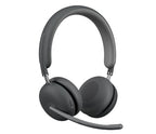Logitech 981-001317 headphones/headset Wireless Head-band Office/Call center Bluetooth Graphite