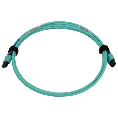 Tripp Lite N846B-02M-24-P InfiniBand/fibre optic cable 78.7" (2 m) MPO/MTP OFNR Aqua color, Black, Blue