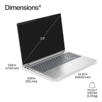 HP DK0E8UT laptop Copilot+ PC AMD Ryzen™ AI 5 16" WUXGA 16 GB DDR5-SDRAM 512 GB SSD Wi-Fi 6E (802.11ax) Windows 11 Pro Silver