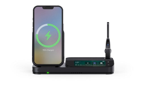 Yealink BH71 Workstation Headset Wireless Ear-hook Office/Call center USB Type-C Bluetooth Charging stand Black