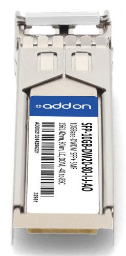 AddOn Networks SFP-10GB-DW20-80-I-J-AO network transceiver module Fiber optic 10000 Mbit/s SFP+ 1561.42 nm