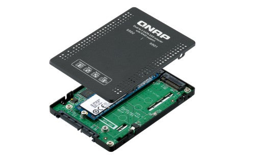 QNAP QDA-A2MAR storage drive enclosure SSD enclosure Black M.2