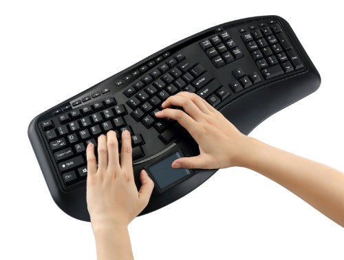 Adesso Tru-Form 4500 keyboard Universal RF Wireless QWERTY US English Black