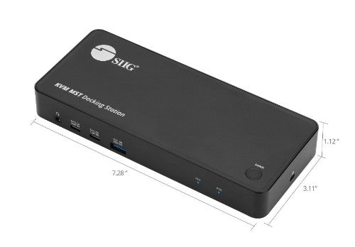Siig CE-DK0111-S1 laptop dock/port replicator Docking USB 3.2 Gen 1 (3.1 Gen 1) Type-C Black