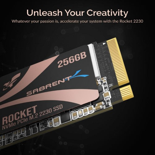 Sabrent SB-2130-256 internal solid state drive M.2 256 GB PCI Express 4.0 3D TLC NVMe