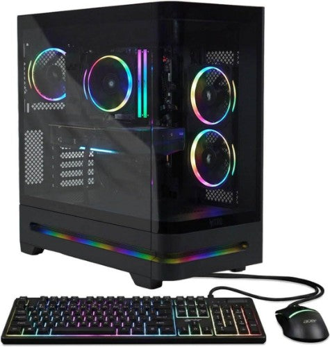 Acer N85-100-UR35 AMD Ryzen™ 7 8700F 16 GB DDR5-SDRAM 1 TB SSD NVIDIA GeForce RTX 5070 Windows 11 Home Desktop PC Black