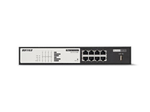 Buffalo BSL-PS-G2108M network switch Managed L2 Gigabit Ethernet (10/100/1000) Power over Ethernet (PoE) Black