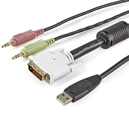 StarTech.com USBDVI4N1A6 KVM cable Black 70.9" (1.8 m)
