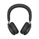 Jabra Evolve2 75 Headset Wireless Head-band Office/Call center USB Type-C Bluetooth Charging stand Black