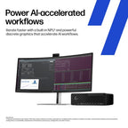 HP Z2 SFF G1i Wolf Pro Security Edition Intel Core Ultra 9 285K 32 GB DDR5-SDRAM 1 TB SSD NVIDIA RTX 2000 Ada Windows 11 Pro Workstation AI Workstation, AI PC Black