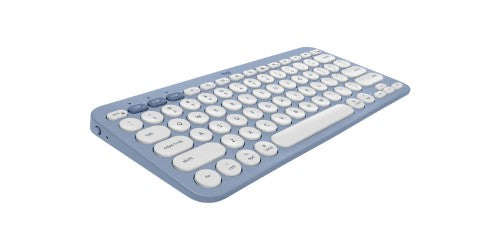 Logitech 920-012202 keyboard Mouse included Universal RF Wireless + Bluetooth QWERTY English Blue