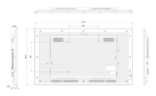 Hisense 43DM66D signage display Digital A-board 43" Wi-Fi 500 cd/m² Full HD Black Android 11 24/7