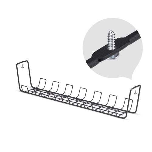 StarTech.com S1MB-DESK-CABLE-TRAY cable organizer Cable basket Black 1 pc(s)