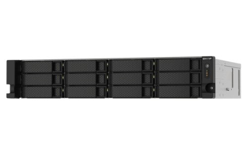 QNAP TS-1273AU-RP-8G NAS Rack (2U) Ryzen Embedded V1500B 8 GB DDR4 0 TB QNAP QTS Aluminum, Black