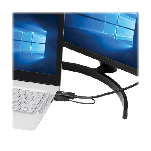 Tripp Lite P567-02M video cable adapter 78.7" (2 m) HDMI + USB DisplayPort Black