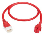 Eaton P018-E03-ARD-6 power cable Red 35.4" (0.9 m) C14 coupler C15 coupler