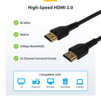 StarTech.com RHDMM2MP HDMI cable 78.7" (2 m) HDMI Type A (Standard) Black