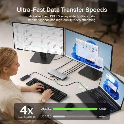 Belkin INC030TTSGY interface hub Thunderbolt 4 Gray