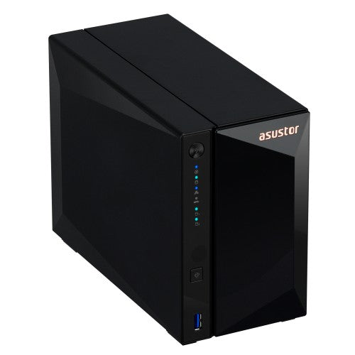 Asustor DRIVESTOR 2 Pro Gen2 AS3302T v2 NAS Realtek RTD1619B 2 GB DDR4 ADM Black